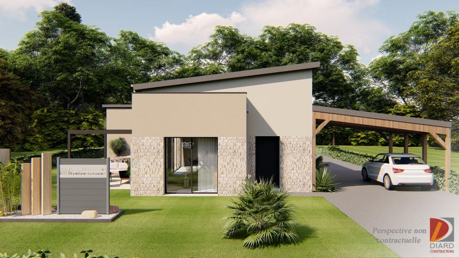 Façade Est de cette construction en cours